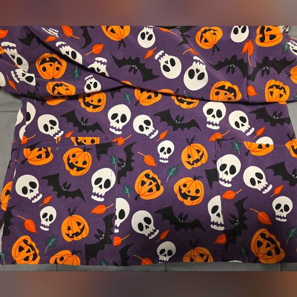 Scrubaid Halloween Scrub Top - Picture 5 of 8
